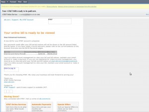 ?Your AT&T Bill Is Ready To Be Paid Now ? Email Alert