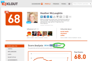 Share The  Klout! Klout Share Button Adds LinkedIn Integration